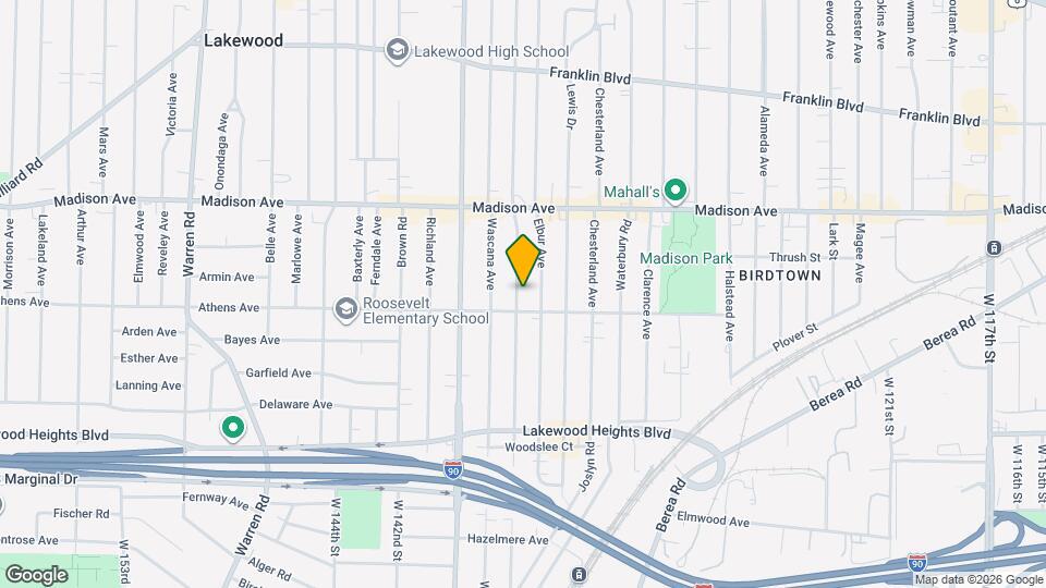 2089 Wyandotte Ave Map and Location Details