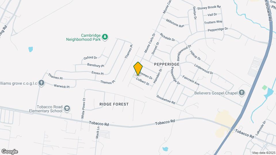 3721 Colbert St Map and Location Details