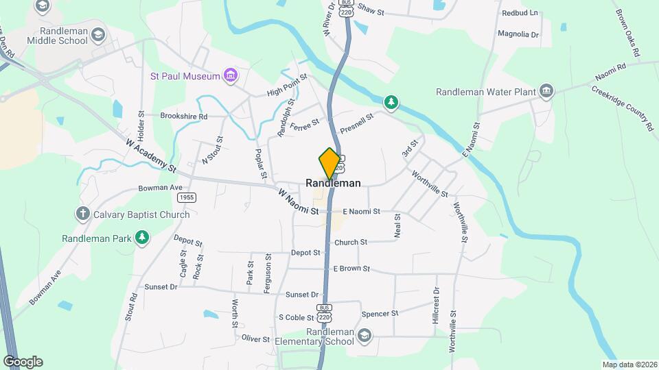 Randleman School Apts Map and Location Details