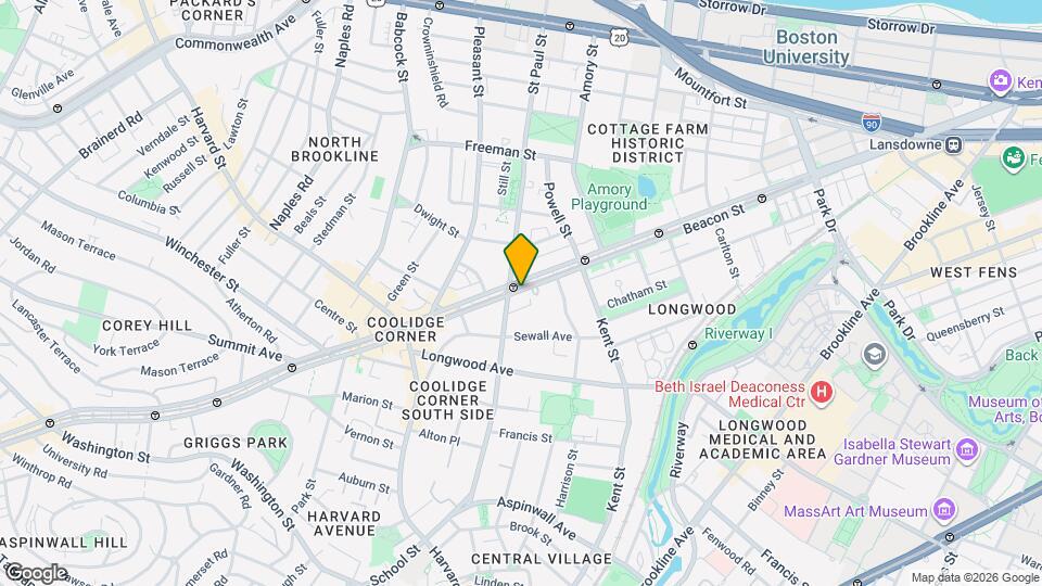 1217 Beacon St Map and Location Details