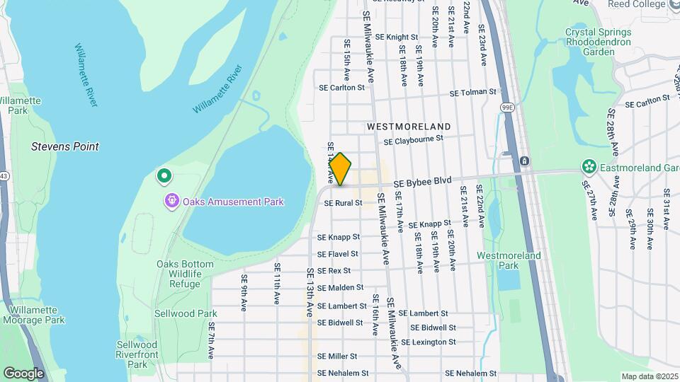 1426 SE Bybee Blvd Map and Location Details