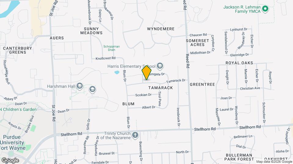 4317 Tamarack Dr Map and Location Details