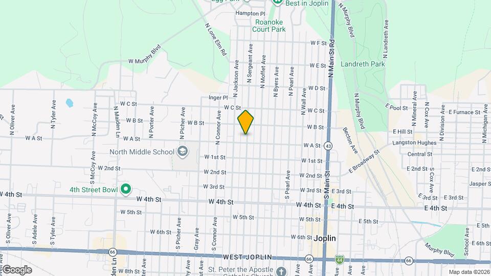 204 N Sergeant Ave Map and Location Details