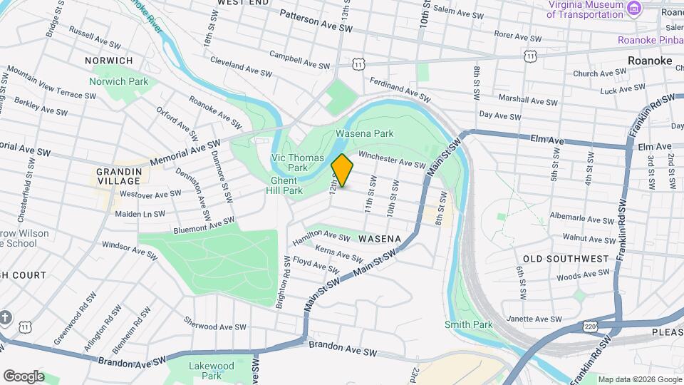 1140 Wasena Ave SW Map and Location Details