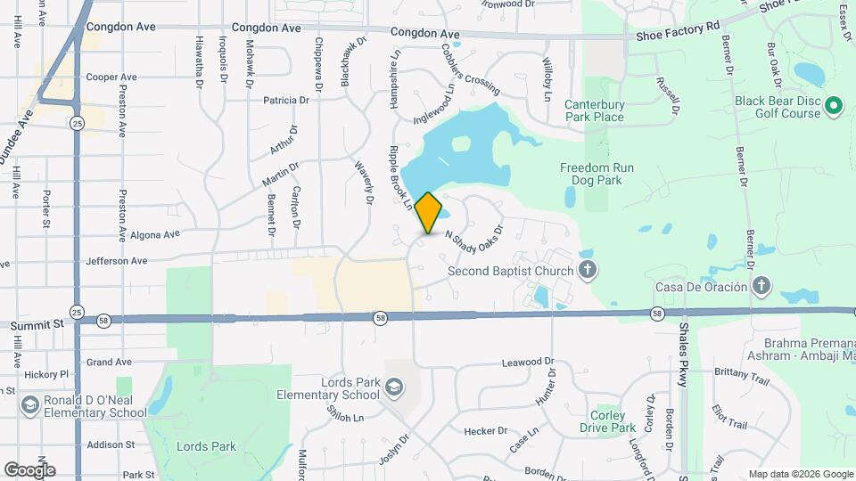 781 N Shady Oaks Dr Map and Location Details