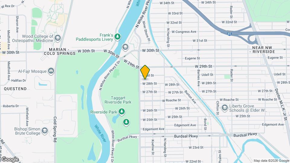 1524 W 28th St Map and Location Details