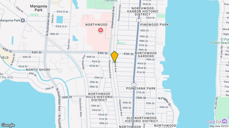 4341 Pinewood Ave Map and Location Details