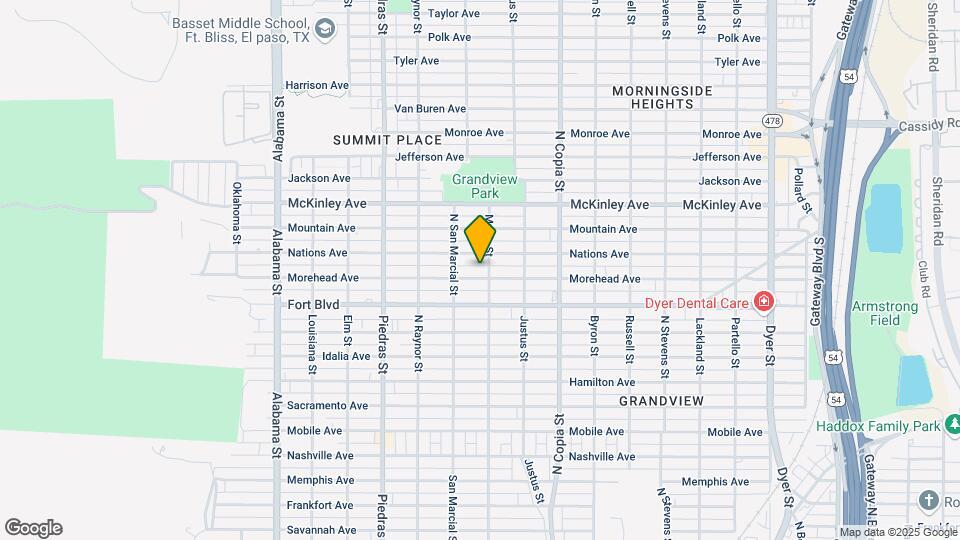 3121 Morehead Ave Map and Location Details