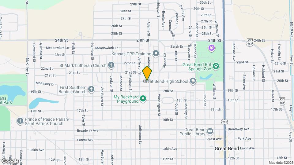 2713 20th St Map and Location Details