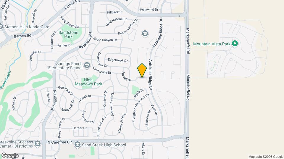 7459 Klipspringer Dr Map and Location Details
