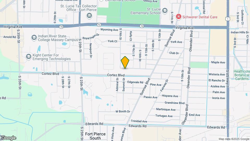 1709 Coronado Ave Map and Location Details