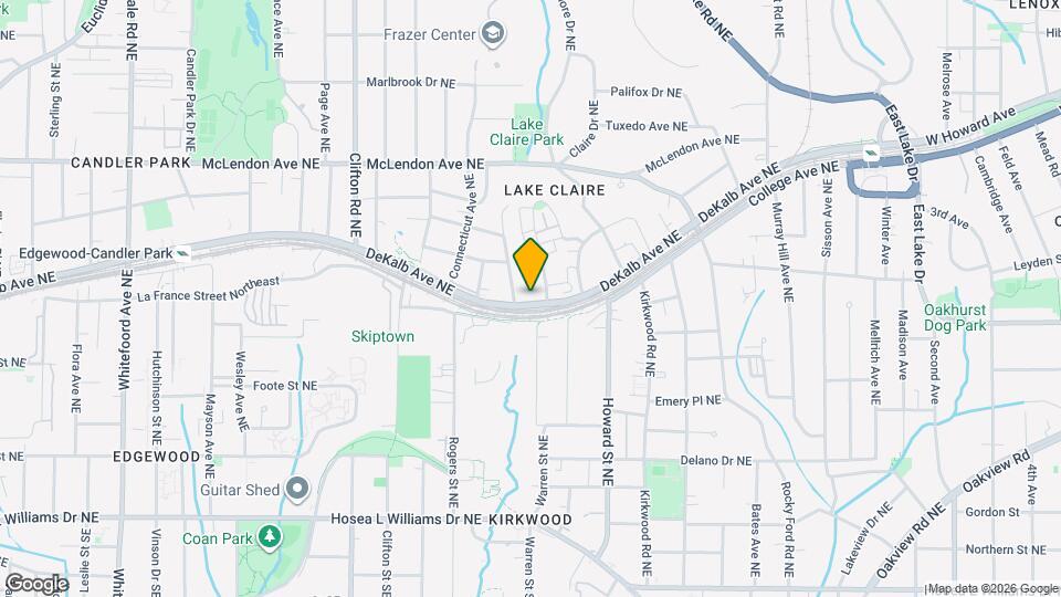 1876 DeKalb Ave NE Map and Location Details