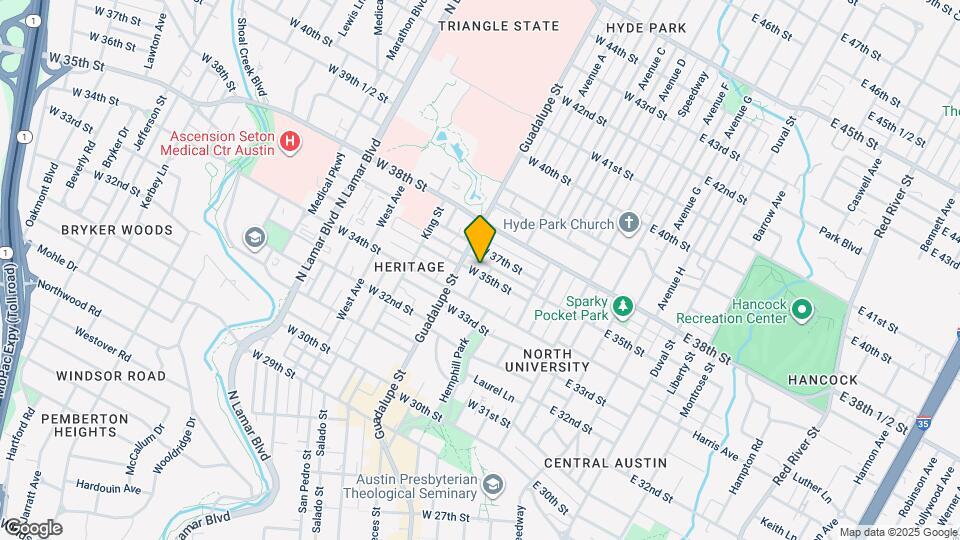 504 W 35th St Map and Location Details