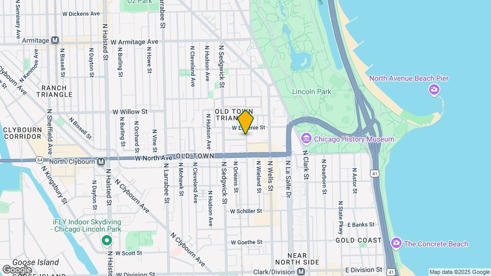 1640 N North Park Avenue Map and Location Details