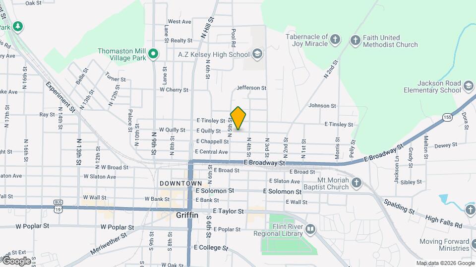 308 E Quilly St Map and Location Details