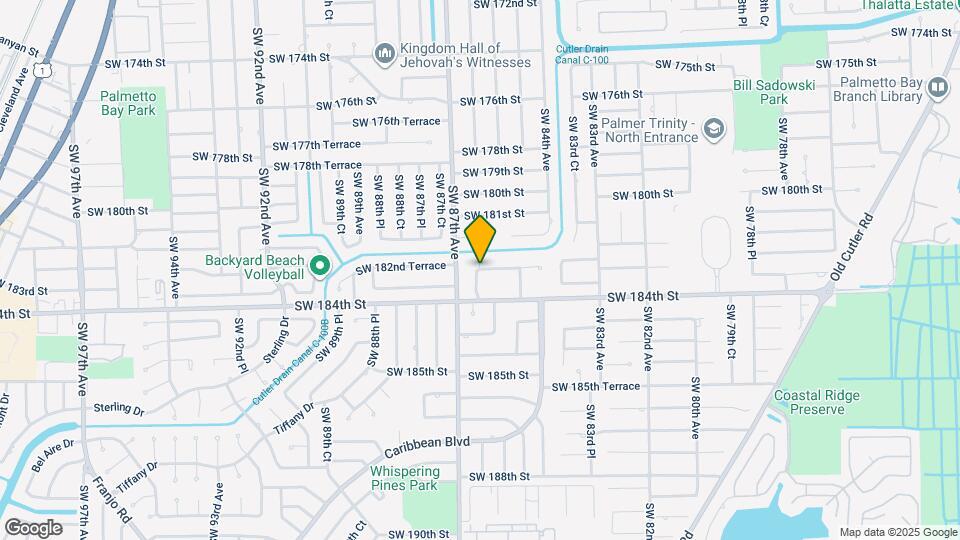 115XX SW 182nd Terrace Map and Location Details