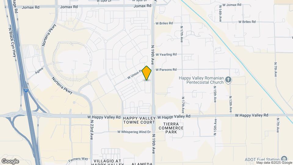 25429 N 19th Ln Map and Location Details