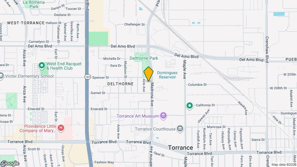 20521 Madrona Ave Map and Location Details