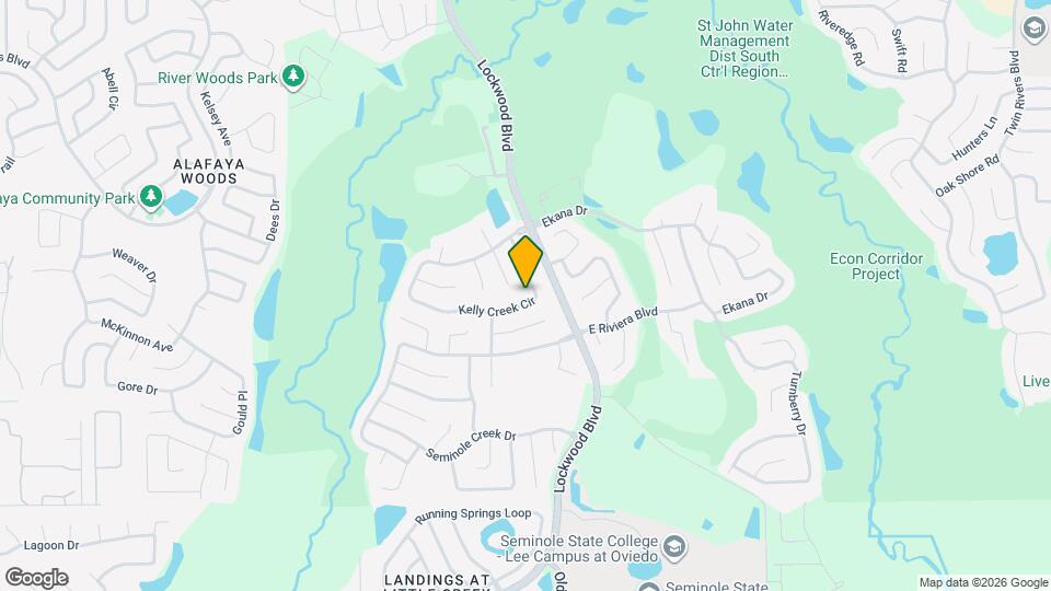 1032 Kelly Creek Cir Map and Location Details