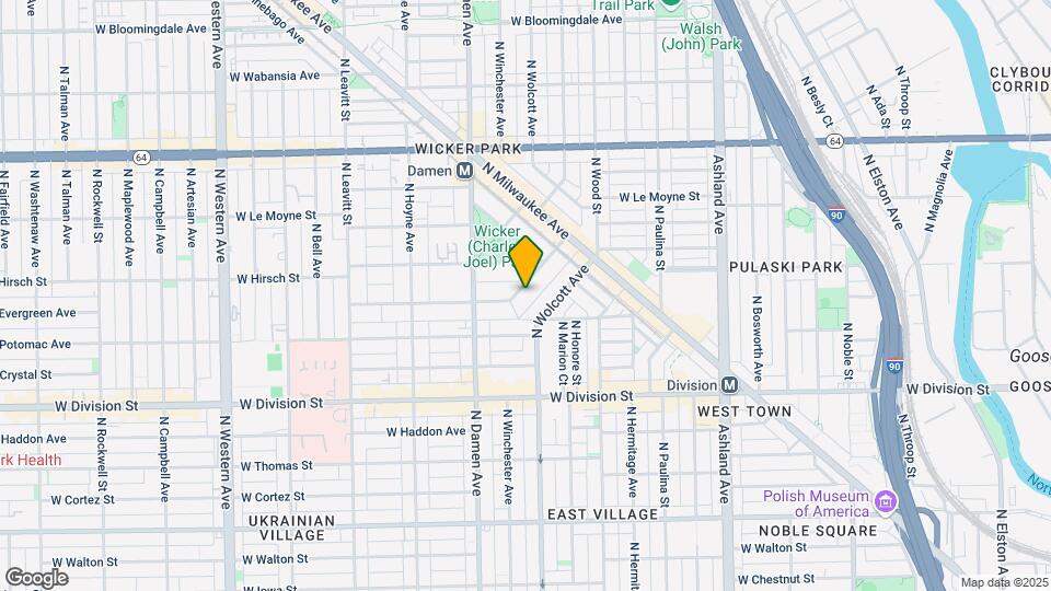 1931 W Evergreen Ave Map and Location Details