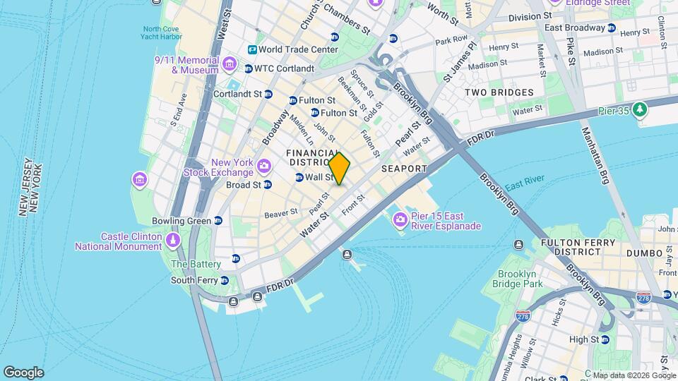 80 Pine St Mapa y Detalles de la Ubicación