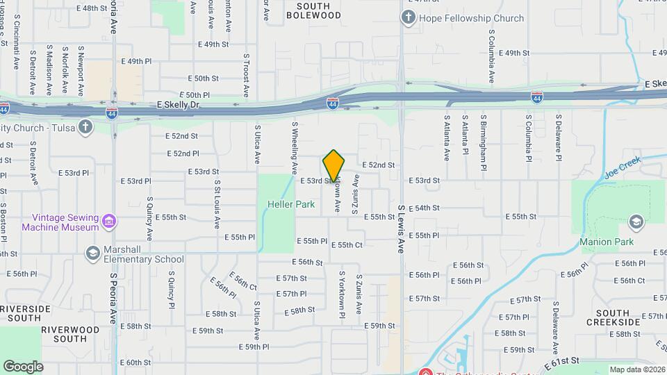 5312 S Yorktown Ave Map and Location Details