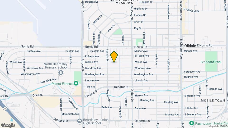 611 WIilson Ave Map and Location Details
