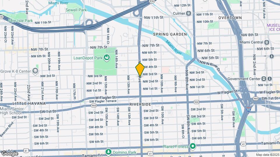 249 NW 12th Ave Map and Location Details