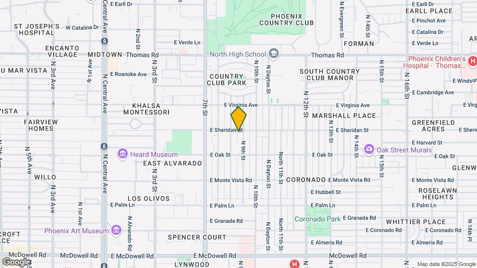 841 E Sheridan St Map and Location Details