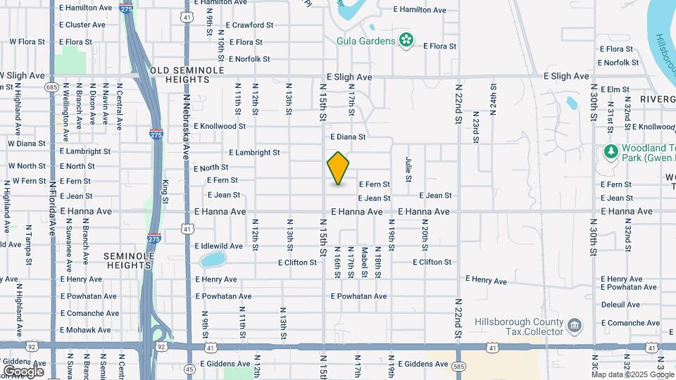 1508 E Jean St Map and Location Details