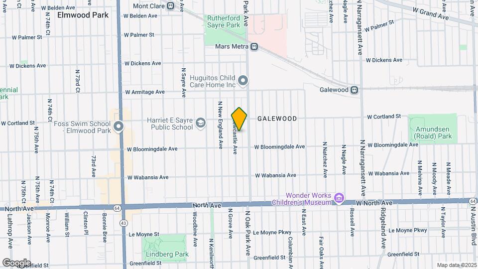 1831 N Newcastle Ave Map and Location Details