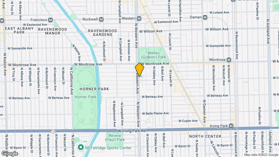 4305 N Western Ave Map and Location Details