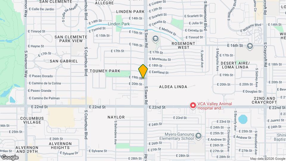 4650 E 19th St Map and Location Details