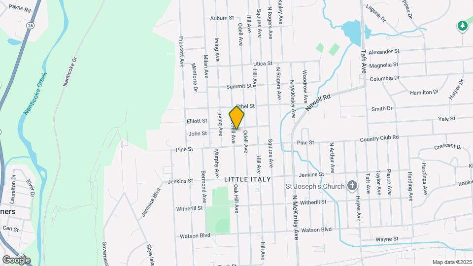 412 Oak Hill Ave Mapa y Detalles de la Ubicación