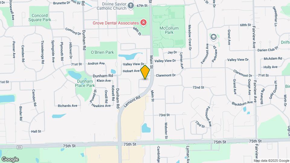 1015 Claremont Dr Map and Location Details