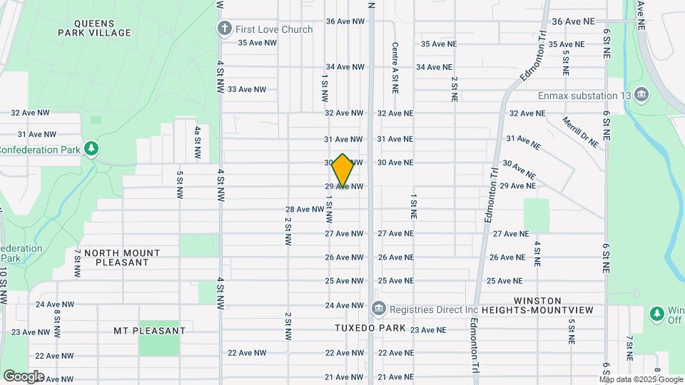 125 29 Av NW Map and Location Details