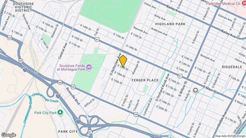 1402 E 17th St Map and Location Details