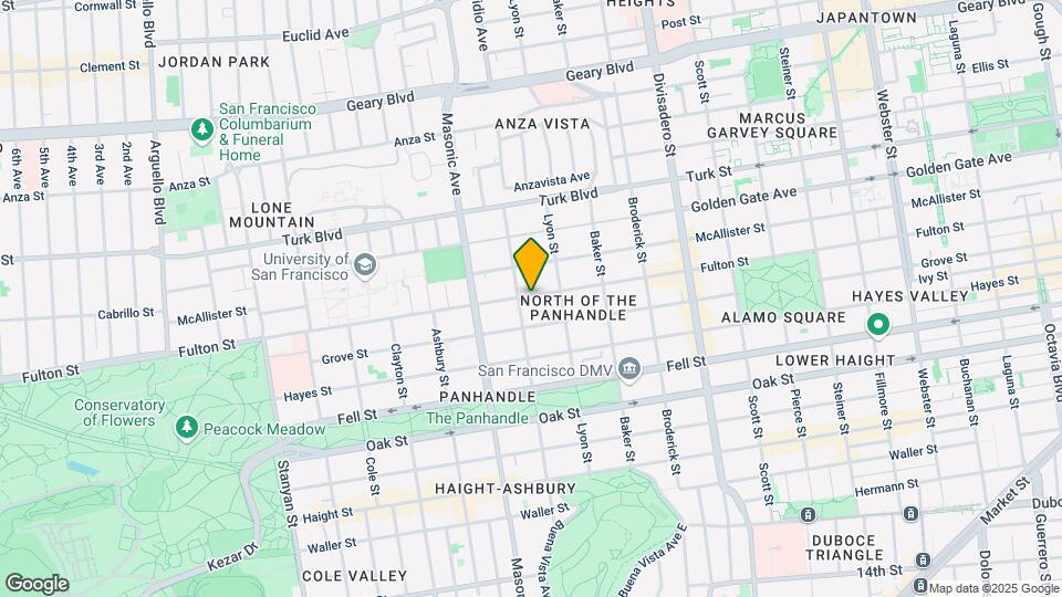 1675 Fulton St Mapa y Detalles de la Ubicación