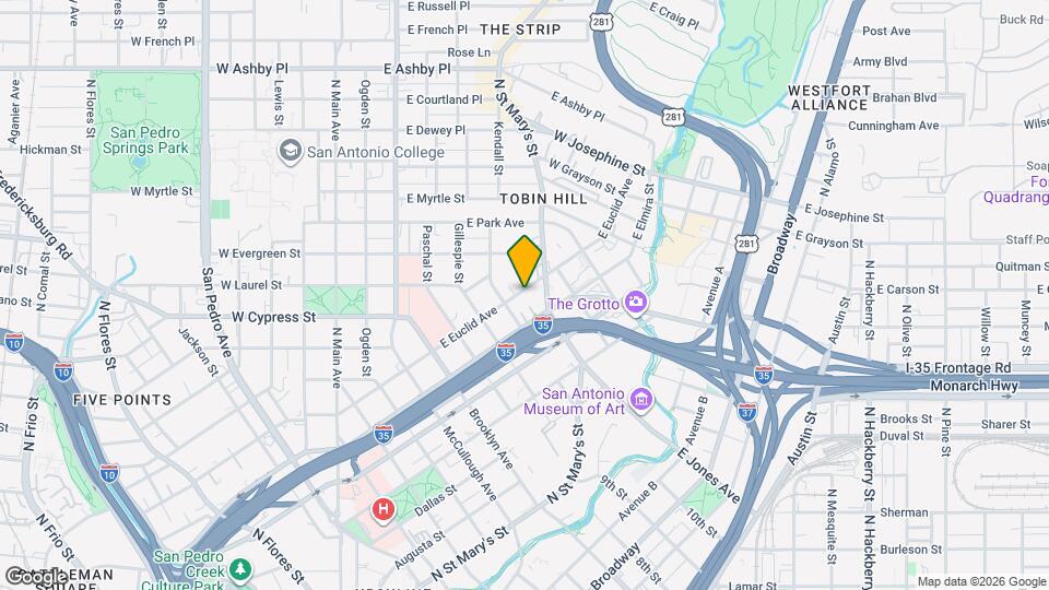 810 E Euclid Ave Map and Location Details