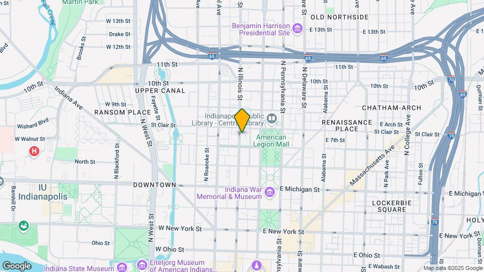 727 N Illinois St Map and Location Details