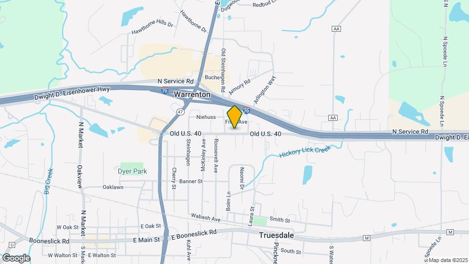 630 Booneslick Rd Map and Location Details