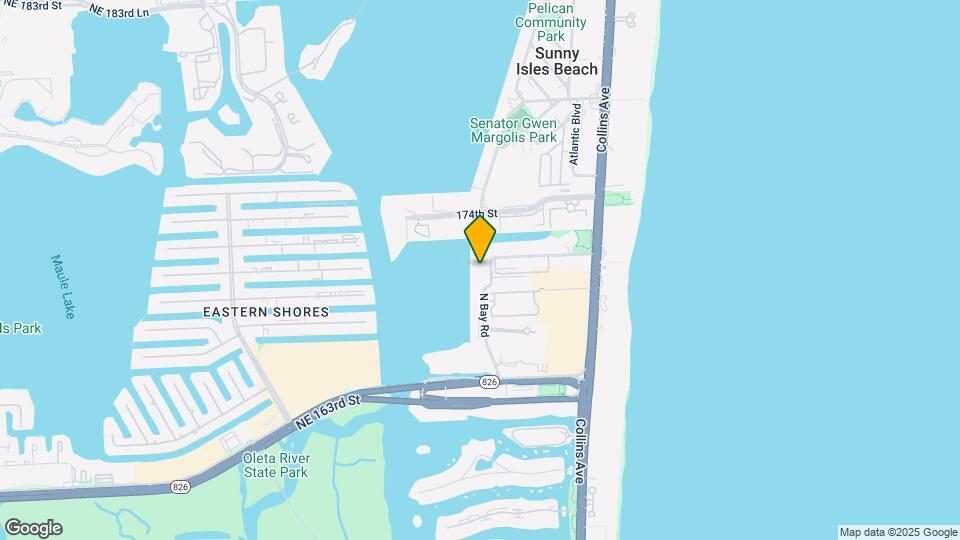 17150 N Bay Rd, Unit #2205 Mapa y Detalles de la Ubicación