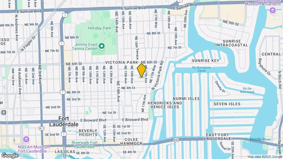 1633 NE 4th Pl Mapa y Detalles de la Ubicación