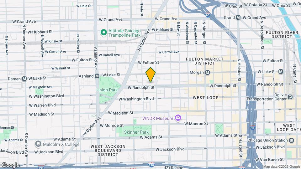 1318 W Randolph St Map and Location Details