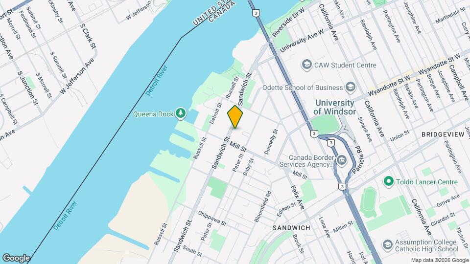 3173 Sandwich St Map and Location Details