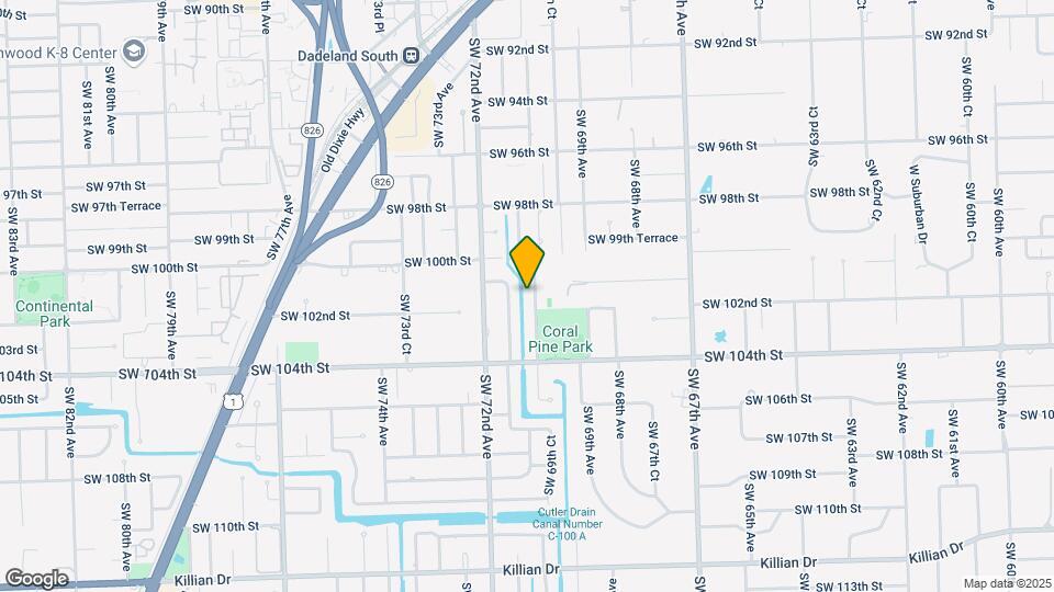 10130 SW 70th Ave Map and Location Details