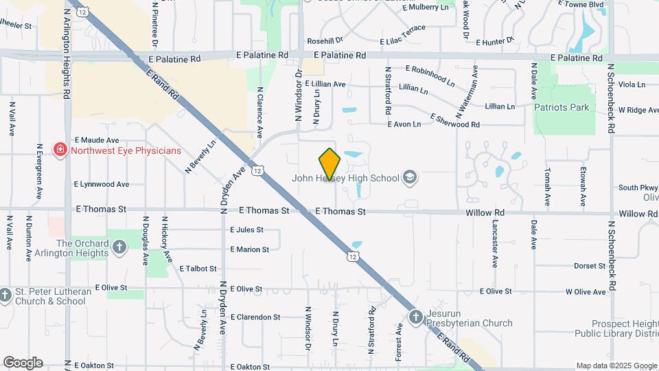 1505 N Windsor Dr Map and Location Details