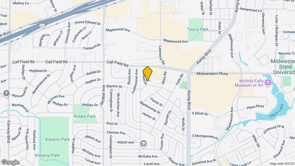 4021 Gossett Dr Map and Location Details