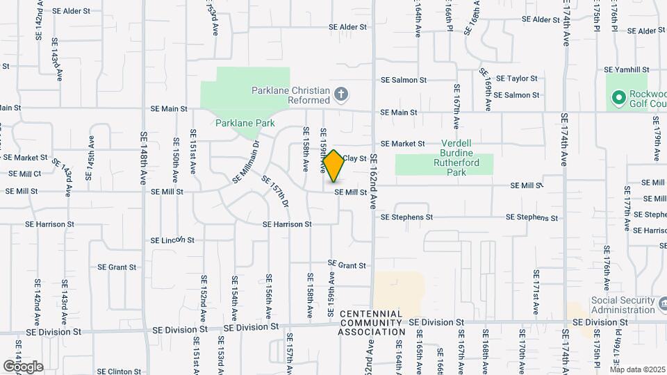 15933 SE Mill St Map and Location Details