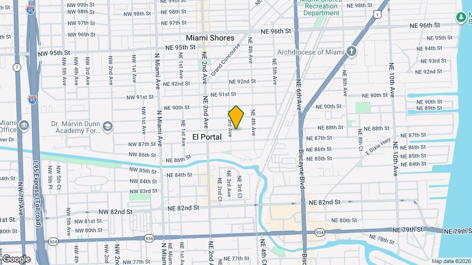 320 NE 88th St Map and Location Details